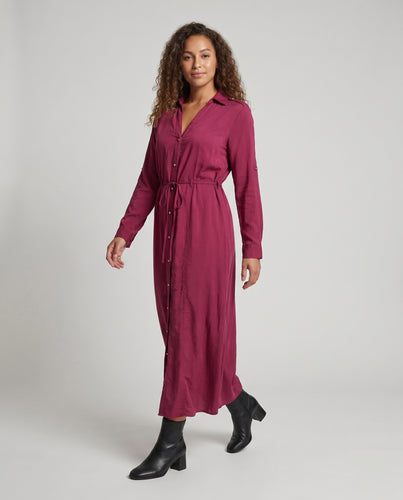 Damen Maxikleid mit elegantem V-Ausschnitt und seitlichen Schlitzen Heidi Mode