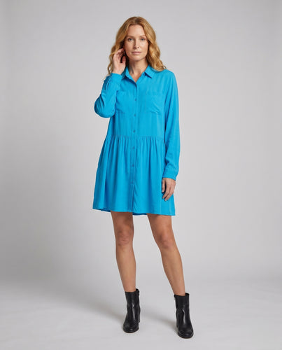 Damen Strandbluse mit lässigem Schnitt und dekorativen Falten Heidi Mode