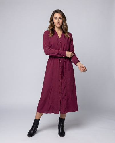 Damen Strandkleid mit Knopfdetail Heidi Mode