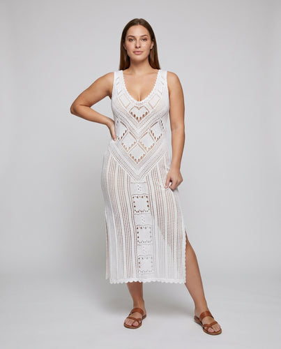 Damen Strickkleid mit verzierten Details Heidi Mode