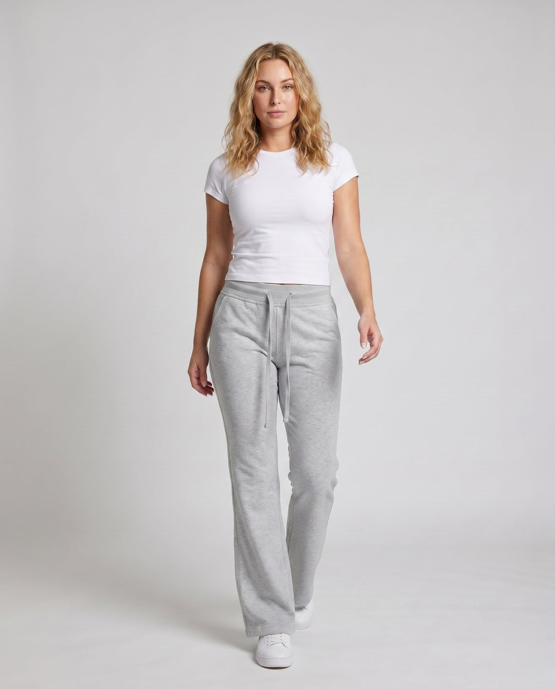 Damen nan komfortable Sweathose mit hohem Komfortbund, Tunnelzug und seitlichen Eingrifftaschen