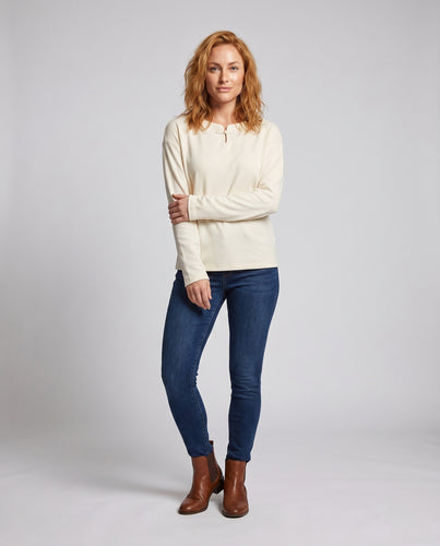 Damen lässiges Sweatshirt mit elegantem Kragen