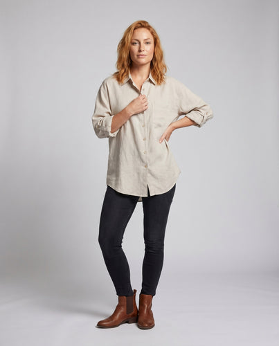 Damen luftige Bluse mit verspieltem Schnitt