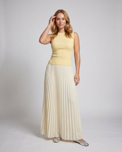Damen Maxirock mit Plissee-Design von