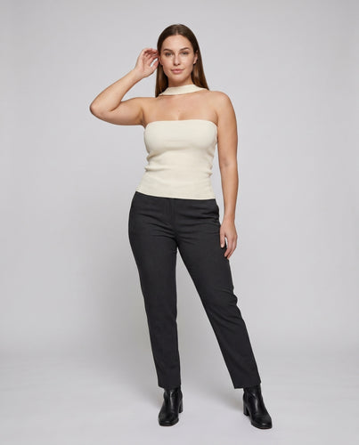 Damen ärmelloses Oberteil mit schickem Neckholder-Design