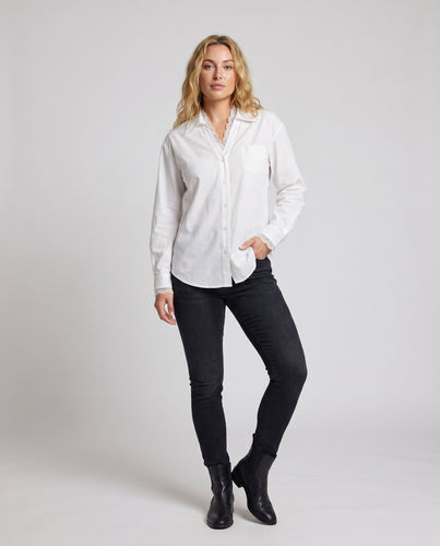 Damen Bluse mit eleganter Spitze und klassischem Schnitt