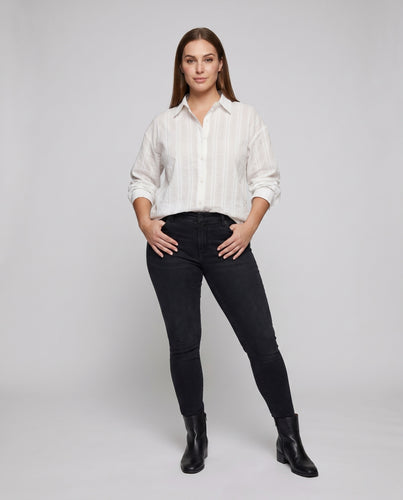 Damen lässige Bluse mit strukturiertem Design und umschlagbaren Ärmeln