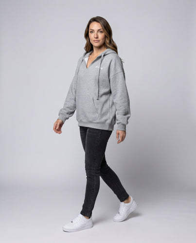 Damen Oversized Kapuzensweatshirt mit praktischer Kängurutasche und weichem Innenfutter