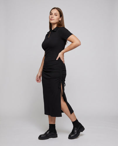 Damen Polokleid mit elegantem Schnitt und praktischen Seitentaschen