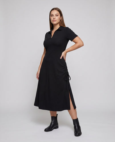 Damen Polokleid mit eleganter A-Linien-Silhouette und schlichten Details