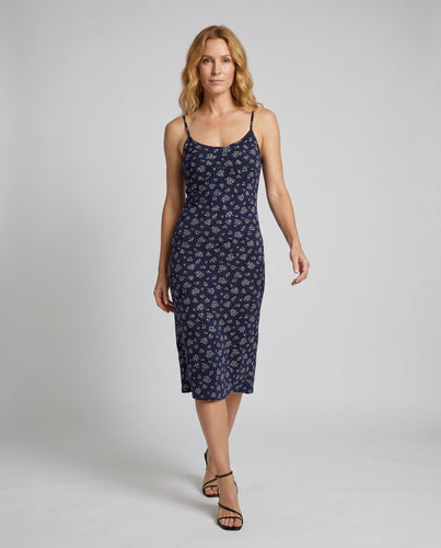 Damen Sommerliches Maxikleid mit feinen Blütenmustern und spaghettiträgern
