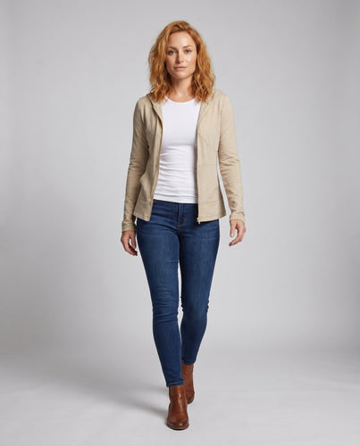 Damen Sportliche Kapuzenjacke mit modernem Schnitt und funktionalen Taschen