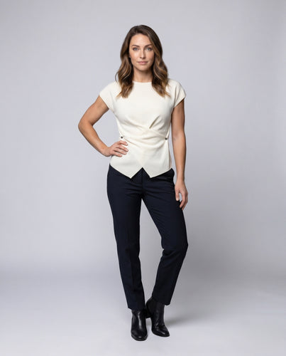 Damen Bequemes Oversized T-Shirt mit asymmetrischem Schnitt