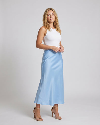 Damen Eleganter Maxirock mit schwingendem Saum aus hochwertigem Stoff