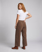 Damen lässige und bequeme Cordhose mit weitem Schnitt