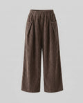 Damen lässige und bequeme Cordhose mit weitem Schnitt