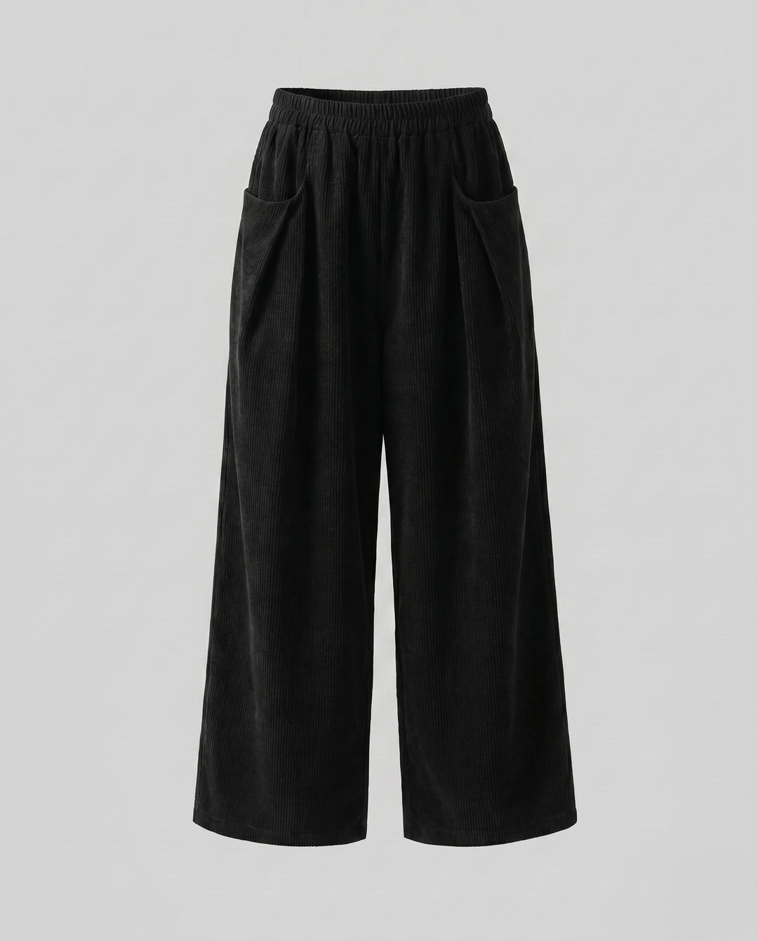 Damen lässige und bequeme Cordhose mit weitem Schnitt
