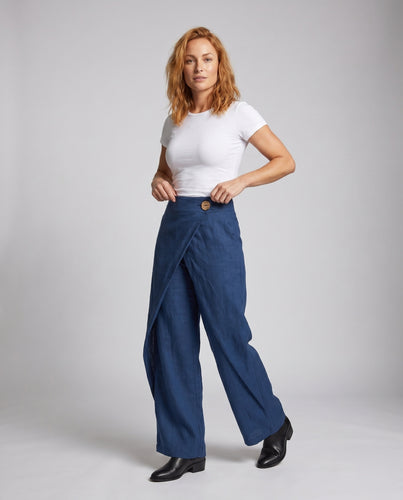 Damen lässige und stilvolle Leinenhose
