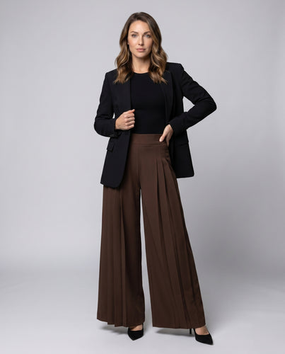 Damen weite Hochbundhose