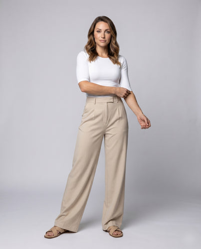 Damen Weite Hosen mit hoher Taille