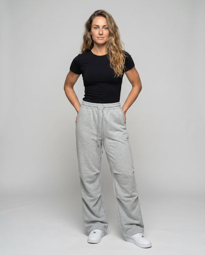 Damen Bequeme Freizeithose mit elastischem Bund und seitlichen Taschen
