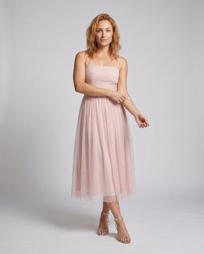 Damen Elegantes und fließendes Maxikleid mit schulterfreiem Design