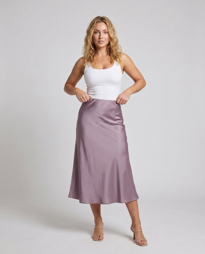 Damen Maxi-Rock mit elegantem Schnitt und fließendem Material