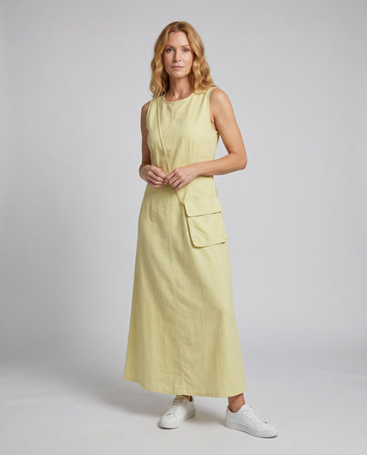 Damen Maxikleid mit ärmellosem Design und elegantem Schnitt
