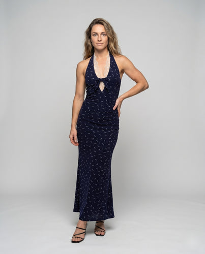 Damen Sommerliches Maxikleid mit hübschen Blumenmuster