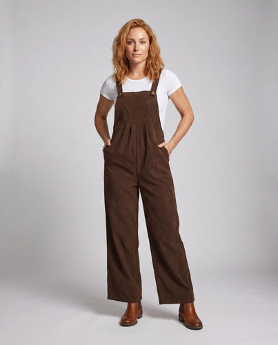 Damen Jumpsuit mit breiten Beinen und verstellbaren Trägern