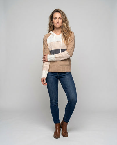 Damen Strickpullover mit modernem V-Ausschnitt und lässigem Schnitt