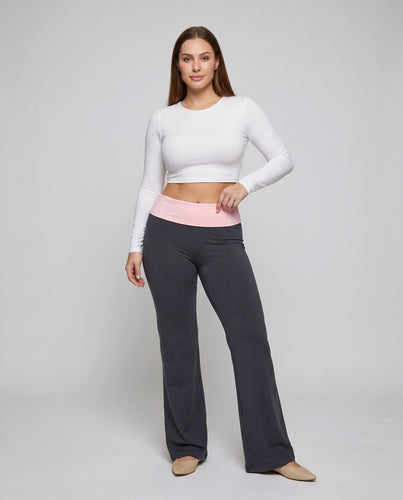 Damen Weite Jersey-Hose mit elastischem Bund