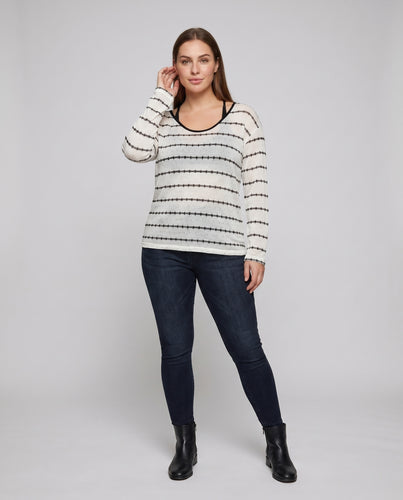 Damen sportliches Crop-Top mit tiefem Ausschnitt und verstellbarem Rückenträger