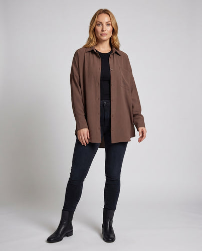 Damen Lockeres und lässiges Hemd mit zeitloser Silhouette R&B
