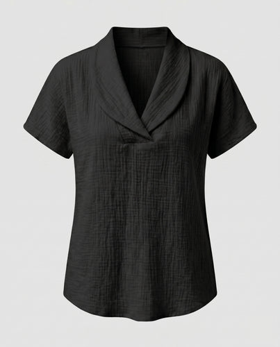 Damen Stilvolle Bluse mit lässigem Kragen R&B