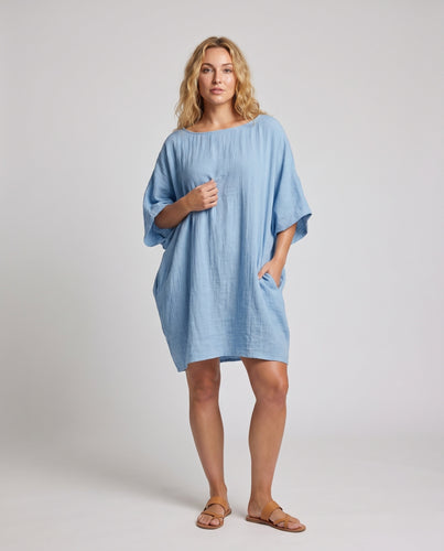 Damen Leichtes, luftig geschnittenes Sommerkleid R&B
