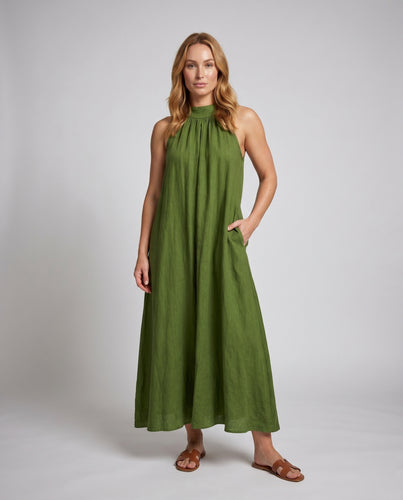 Damen Hochwertiges Maxikleid mit schulterfreiem Design und fließendem Schnitt