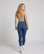 Damen Spaghetti-Trägertop aus hochwertigem, leichtem Material R&B