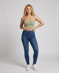Damen Spaghetti-Trägertop aus hochwertigem, leichtem Material R&B