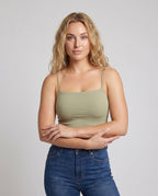 Damen Spaghetti-Trägertop aus hochwertigem, leichtem Material R&B