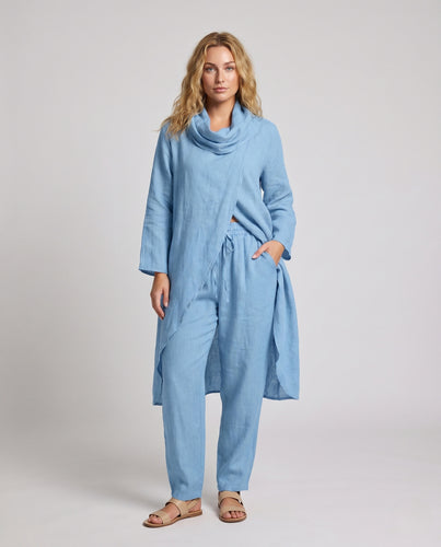 Damen Luftiges Leinen-Set R&B