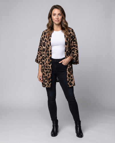 Damen Modische Leopardenjacke R&B