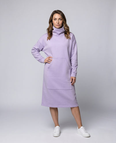 Damen Oversized Kapuzenkleid R&B