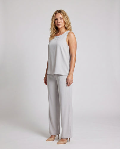 Damen Komfortable und elegante Sommerbluse mit weiten Hosen R&B