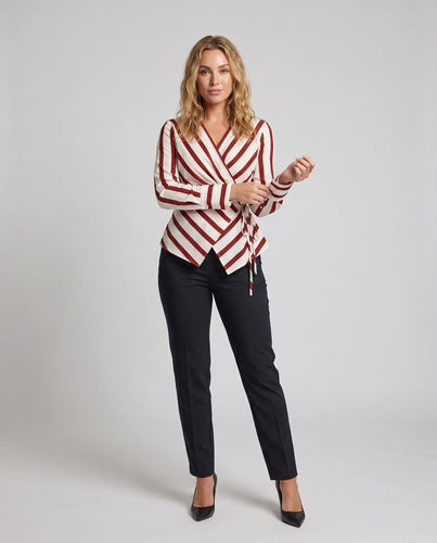 Damen Wickelbluse R&B