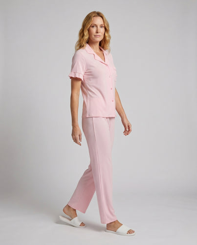 Damen Pyjama-Set mit Streifenmuster R&B