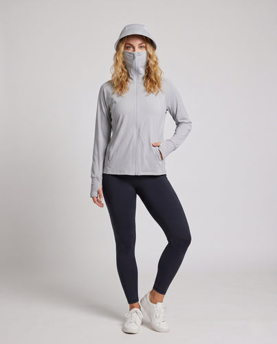 Damen atmungsaktive UV-Schutzjacke mit integrierter Kapuze R&B