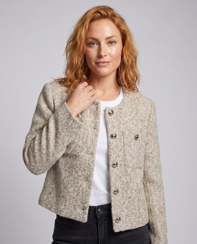 Damen elegante, kurze Strickjacke R&B