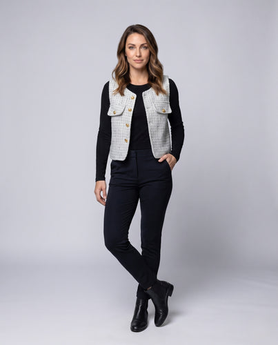 Damen modische Steppweste R&B