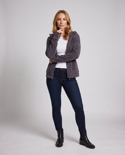 Damen Fleecejacke mit durchgehendem Reißverschluss und weichen Ärmeln R&B